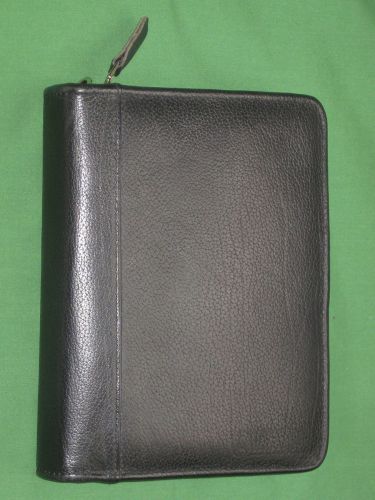Compact ~1.0&#034;~ top-grain leather franklin covey planner binder organizer 3496 for sale