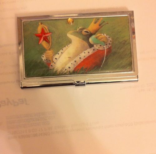 Retro Royal Frog Business Card Holder Credit Card Case!