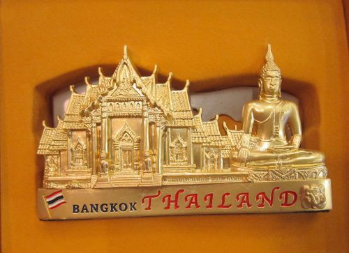 Thai Temple Buddha Name Card Holder Cute Gift Box Souvenirs 1 Pcs
