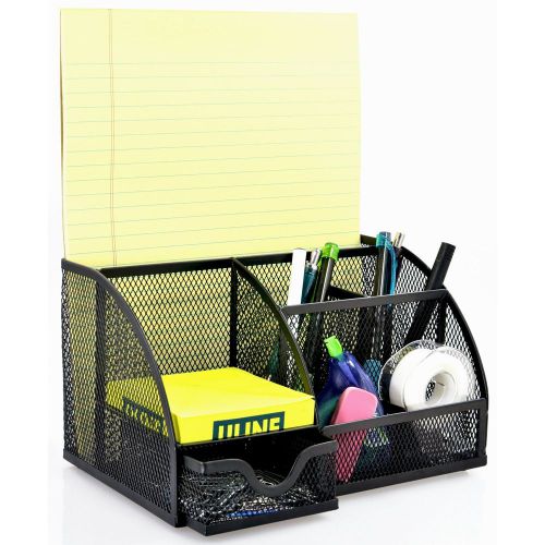 Multipurpose 6-compartment desk organizer holder office supply caddy xmas gift for sale
