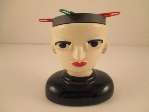 Amy Hardacre Office Desk Table Top Paper Clip Holder Paperweight Head Bust Lady