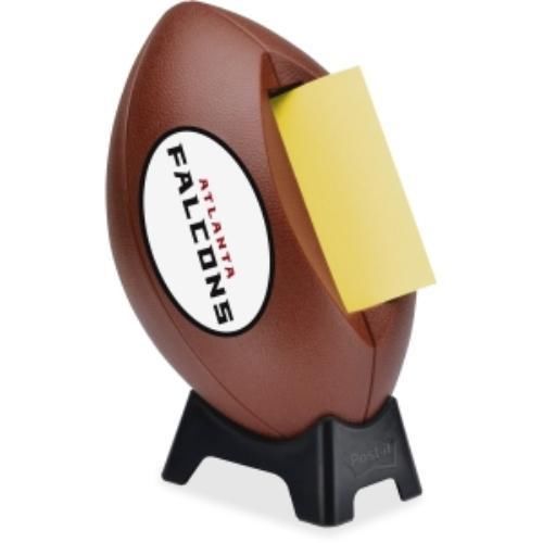 Post-it popup football team logo note dispenser - 3&#034; x 3&#034; - holds 50 (fb330atl) for sale