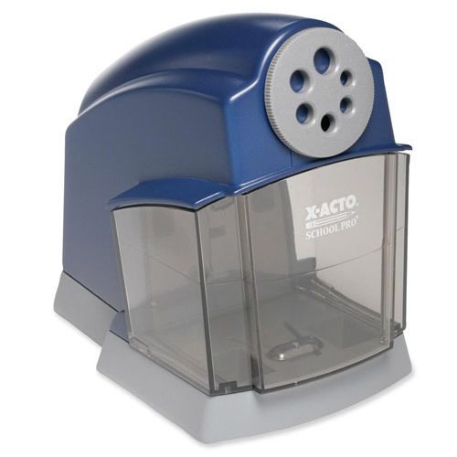 Elmer&#039;s School Pro Electric Pencil Sharpener, Blue with Gray Accents