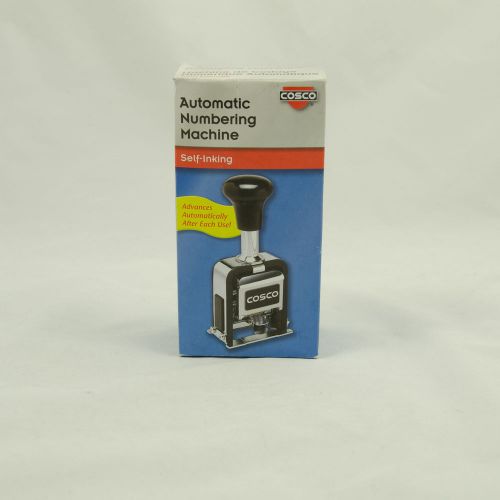 Cosco  Automatic Numbering Machine Self Inking, 6#s, Ink inkpad stick
