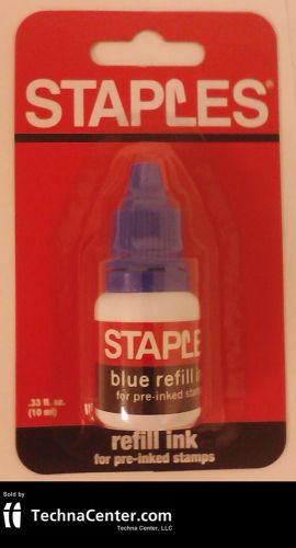 2 Packs of .33 Fl Oz Blue Refill Ink for Pre-Inked Stamps