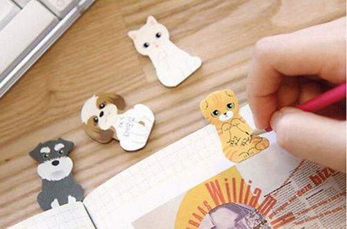 Cute Kitty Cat Mini Sticker Post It Bookmark Notepad Sticky Notes Portable