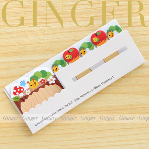 Fruit Tree Type - Cute Funny Post It Stick  Bookmark Memo Sticky Notes 90 Pages