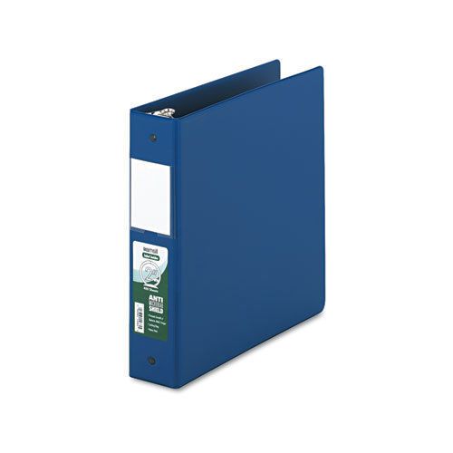 Clean touch antimicrobial locking round ring binder, 11 x 8-1/2, 2&#034; cap, dk blue for sale