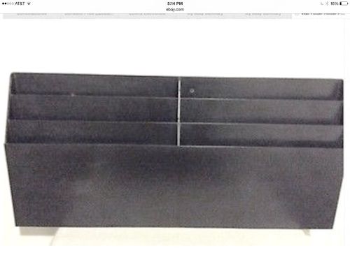 Wall Folder Holder Acrylic with 6 Dividers. 24.5 in wide x 12 in Height.