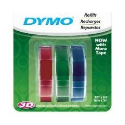 Sanford dymo embossing tape asst 3pk 1741671 for sale