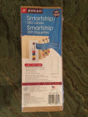 Smead Smartstrip Labeling System 66004, Refill Pack, End Tab Labels, Laser Print