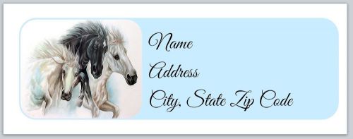 30 Personalized Return Address Labels Horse Buy 3 get 1 free (hc2)