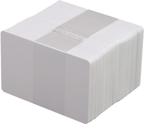 100pk CR80 .30 Mil Graphic Quality Blank White PVC Credit Card ID PRINTER Sealed