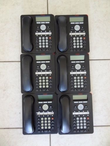 6 - Avaya IP VoIP Office Business 1608 Phone System Telephones D01A-003 Used
