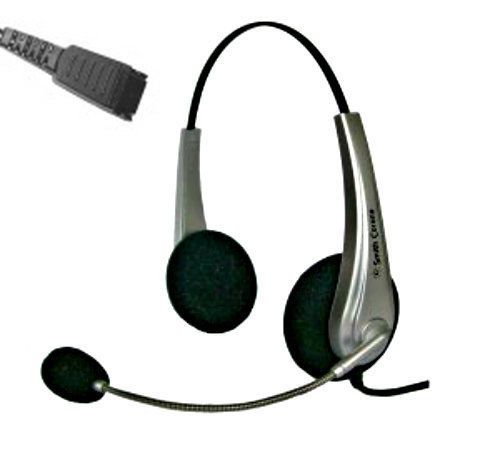 Smith Corona Headset-Microphone-Flexible-Binaural-Headphone