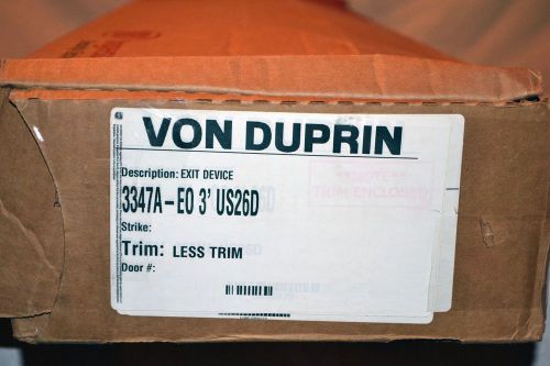 Von duprin - exit device 3347a-eo us26d for sale