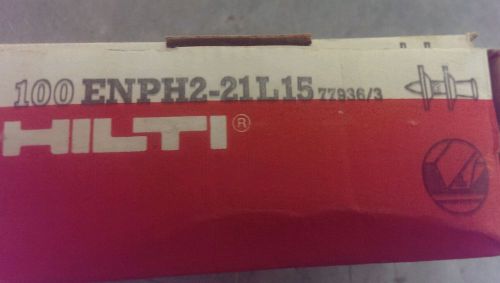 Hilti ENPH2-21L15 FASTENERS 1&#034; WITH WASHER BOX OF 100 FOR DX650