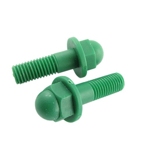 2 pcs green 11.3mm dia hexagon hex head bolt screws for sale