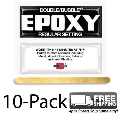 10-pack-double bubble &#034;black label&#034; regular-setting thin epoxy (low viscocity) for sale