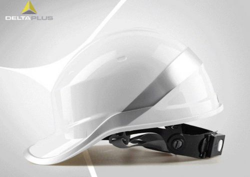 Deltaplus venitex Construction Ratchet Hard Hat / Safety Helmet,Diamond V,White