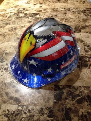 Hilti hard hat - red,white &amp; blue eagle - made in the usa for sale