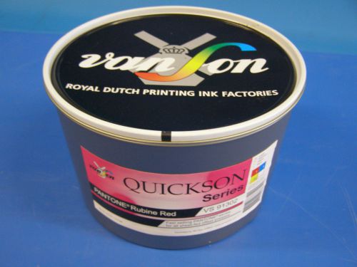 New VanSon Quickson Pantone Rubine Red Ink 5.5lb VS91302 In Stock Ready to Ship!
