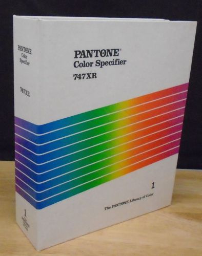 Pantone Color Specifier 747XR Library of Color 1 Guide 1987 