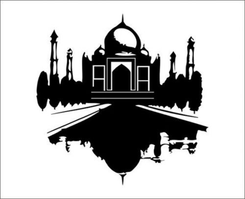 Taj Mahal of India CAR AUTO VEHICLE WINDOW BUMPER VINYL GRAPHIC STICKERS DECALS