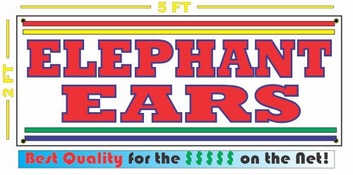 ELEPHANT EARS Sign NEW Larger Size for Fair Carnival Stand Cart Fried Dough