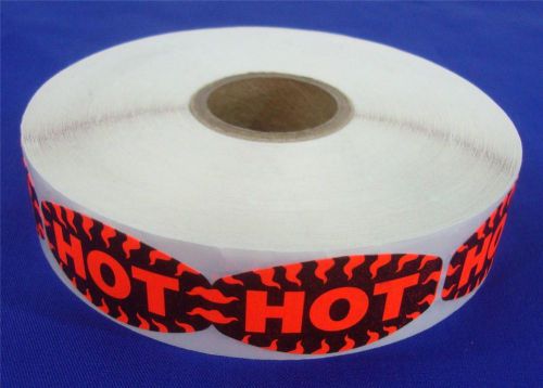 1,000 Self-Adhesive Hot Labels 1.5&#034; x .75&#034; Stickers Retail Store Supplies