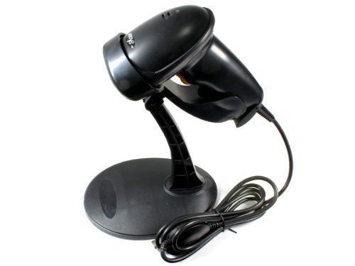 Usb automatic barcode scanner, reader with hands free adjustable stand (black) for sale