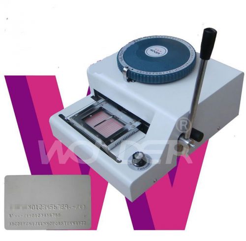 Pvc id cards embosser machine and + indent print 2in1 for sale