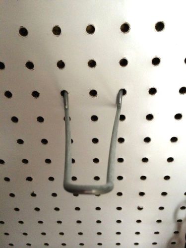 (10 PACK) 4 Inch Looped Pegboard Hooks w/ Elevated Tip. Fits 1/8 &amp; 1/4 Pegboard