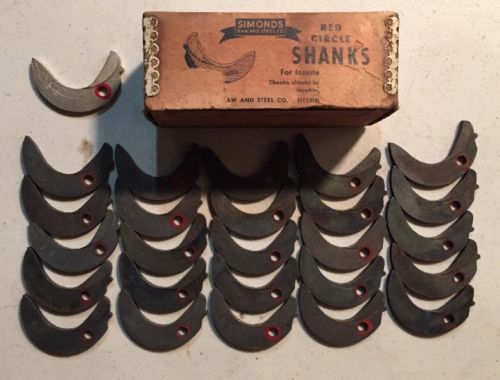 Box of 25 + 1 Simonds B-8 Shanks Vintage N.O.S Old Made in USA
