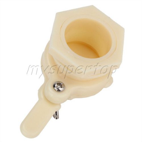 Functional 37mm cream white plastic hive honey gate beekeeping tool for sale