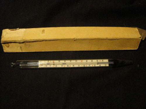 (904) Vintage Testrite Glass Floating Dairy Thermometer Made in USA 0 to 220 F