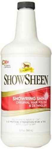 Show sheen hair polish detangler mane tail tangle free horse equine 32 oz refill for sale