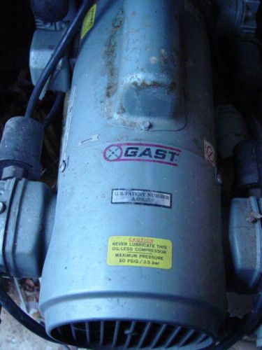Gast 6LDC-14-M600X Model 0389 G.E. 4-Head Compressor/Vacuum Pump