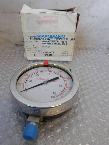 Esenmann span pressure gaugelfs-312-60 psi 1/2&#034; thread for sale