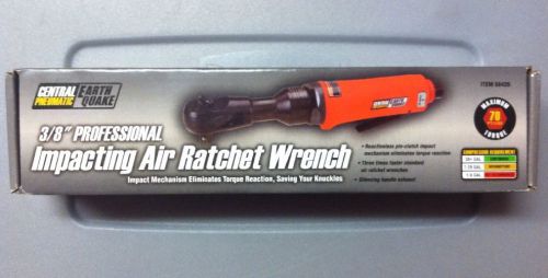 New Central Pneumatic 68426 Earthquake 3/8 Pro Impacting Air Ratchet Wrench