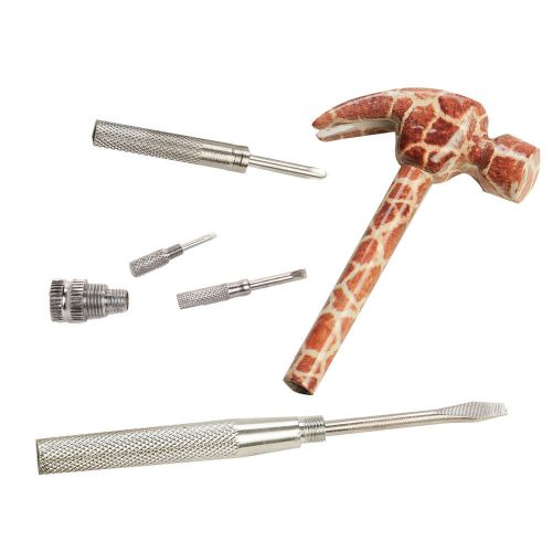 Womens acrylic giraffe safari animal print utility hammer w/ screwdriver tool for sale