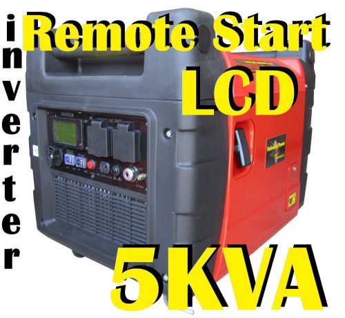 Silent 5kva digital inverter pure sine wave generator  lcd display remote start for sale