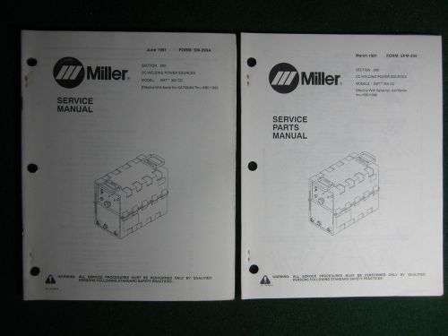 Miller XMT 300 CC Welder Service Shop Manual Parts Electrical KA756494-KB011992