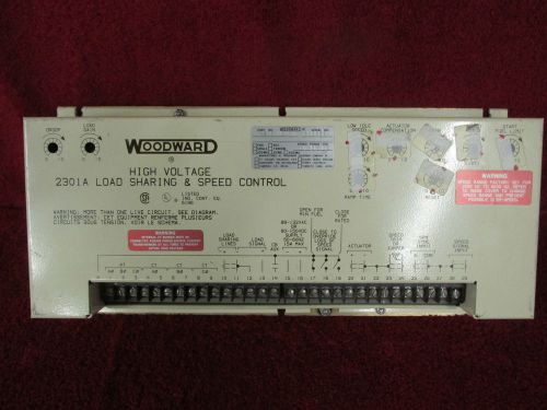 WOODWARD 2301A LOAD SHARING  &amp; HIGH SPEED CONTROL P/N#9905-024  USED