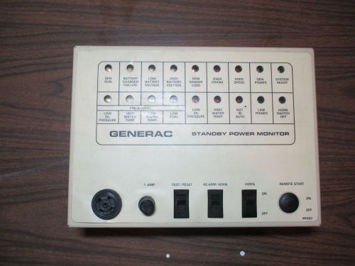Generac annunciator panel 18 light model 9555-0