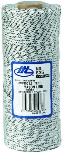 500 foot mason line flecked white bonded braided 635 for sale