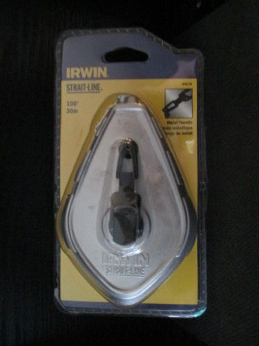 Irwin 64110 metal strait line 100 foot chalk line reel new sealed free shipping for sale