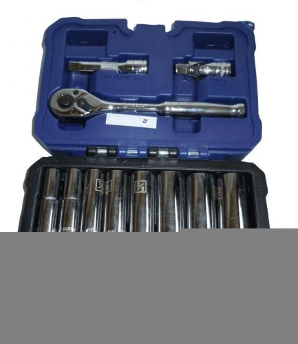 Kobalt 19 pc Mechanic&#039;s Tool Set - #0338526 SAE 3/8&#034; Drive Rachet and Sockets