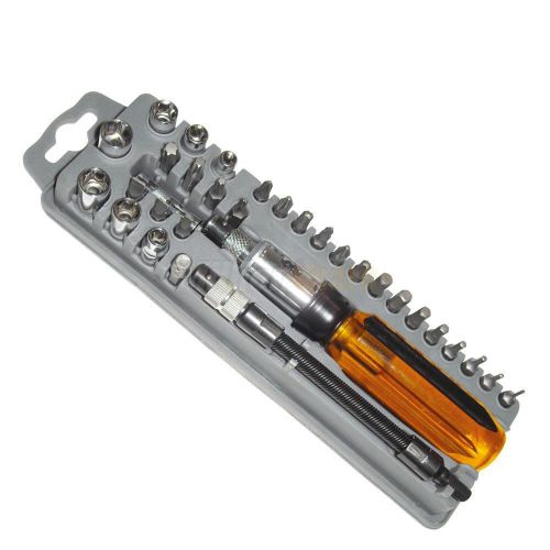 33pcs pro&#039;skit 8pk-204a ratchet with bits &amp; sockets set for repair work for sale