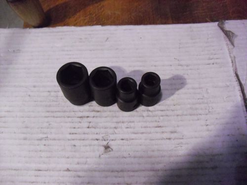 FOUR  !! MAC Tool 1/2&#034; Drive Impact Sockets   Made In USA